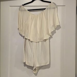 Alice + Olivia Alivia Off the Shoulder Romper